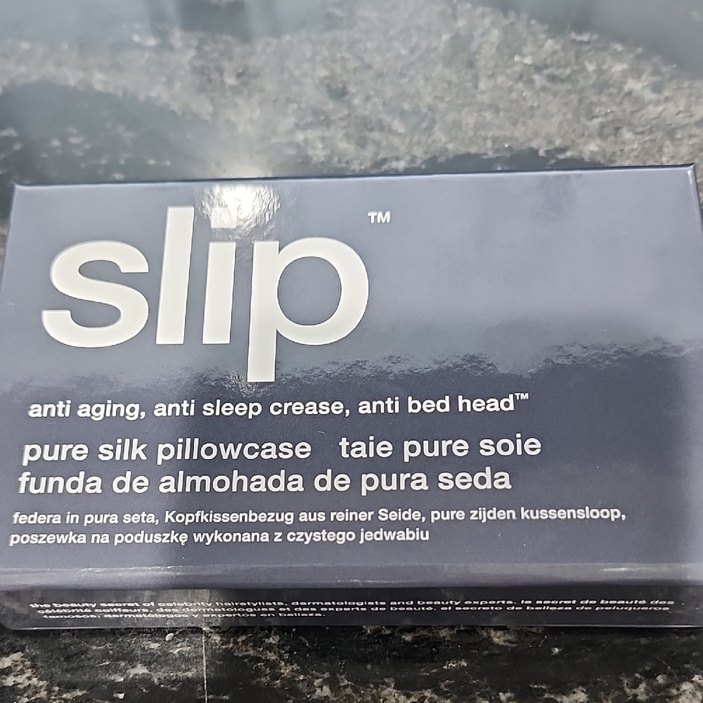 Slip pure silk pillowcase- queen - Charcoal - upc# 853218006056